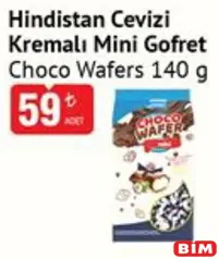 CHOCO WAFERS HİNDİSTAN CEVİZİ KREMALI MİNİ GOFRET 140 G